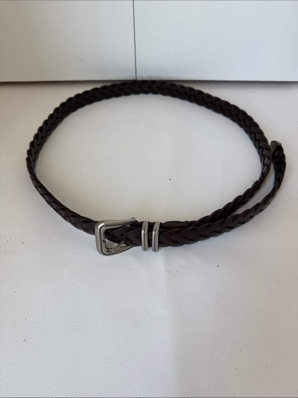 Brunello Cucinelli woven belt unisex style
